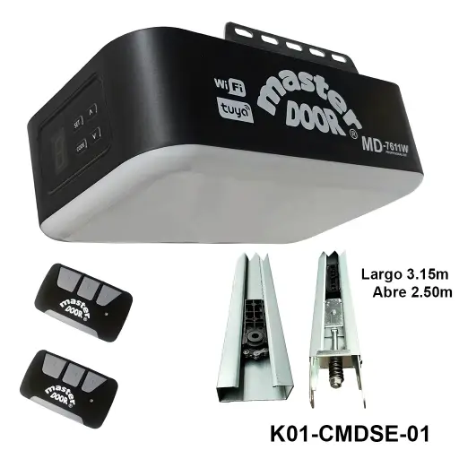 [K01-CMDSE-01] Kit MD-7611W con Wifi con Riel C para Cadena de 3.15 / 2.50 mto. apertura
