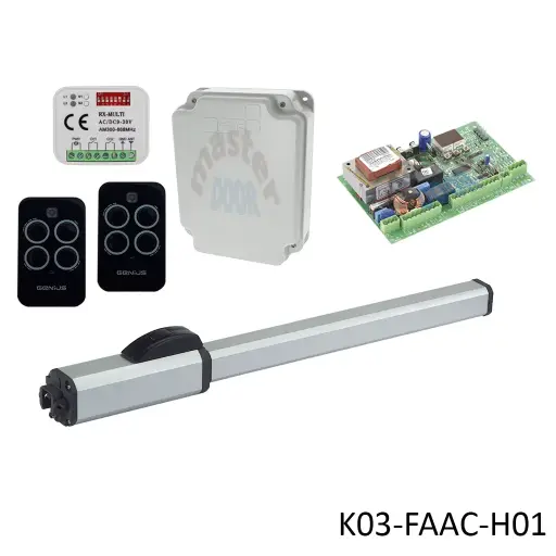 [K03-FAAC-H01] Kit Pistones FAAC422-CBAC, Brazo corto, 120V para 1 Hoja