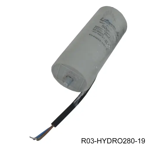[R03-HYDRO280-19] Capacitor 50mf con su tapa de conexión para piston Hydro-280/360/360Plus