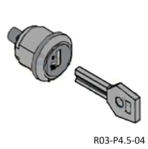[R03-P4.5-04] Cerradura con llave para piston P4.5